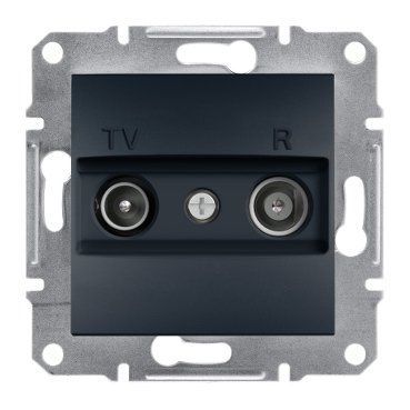 TV/R РОЗЕТКА 8dB ПРОХОДНАЯ ASFORA АНТРАЦИТ EPH3300371 фото