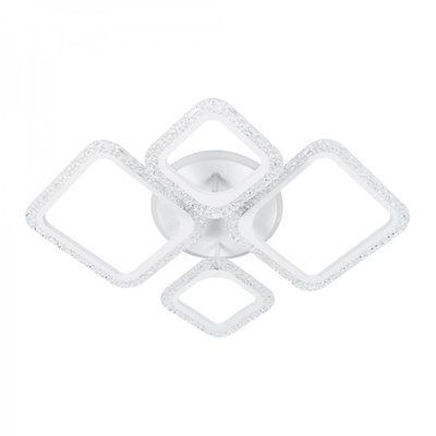 Люстра DECOR TM ARDERO AL6445ARD 60W квадрат 7960Lm 3000K-4500K-6500K 605*405*115mm белый RAIN 8613f фото