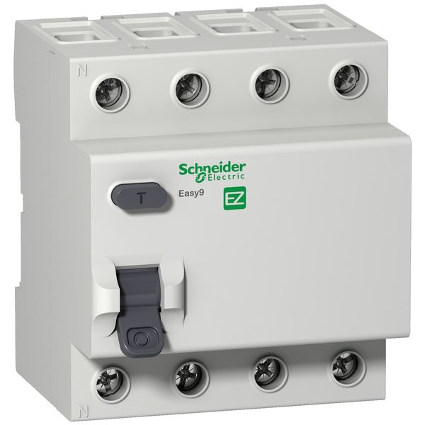 Диференційне реле, ПЗВ 4п 40A 30mA, AC, Schneider Electric Easy9 EZ9R34440 фото