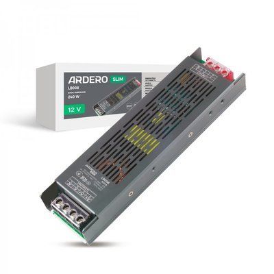 Блок живлення для світлод. стрічки LB008 240W 12V "SLIM" 226*60*28mm ARD 8463f фото