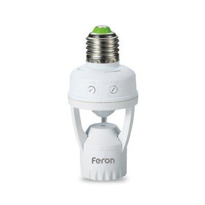 Датчик руху 360 грн. 60W 6m IP20 E27 білий FERON 4138f фото