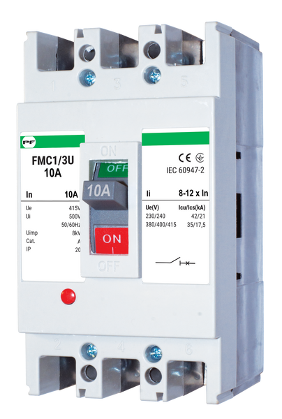 Автоматический выключатель FMC1/3U 8-12In 3P In=10А FMC13U0010 фото