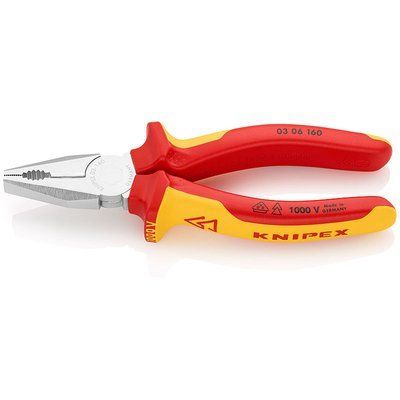 Плоскогубцы комбинированные 160mm 1000 В KNIPEX 03 06 160 фото