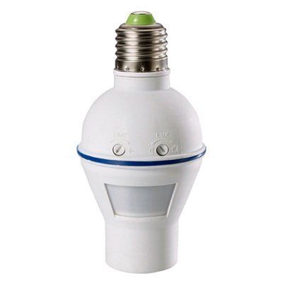 Датчик руху SEN 131 120 гр. 60W 6m IP20 E27 білий FERON 4140f фото