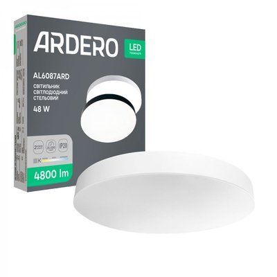 Люстра DECOR TM ARDERO AL6087ARD 48W круг белый 4800Lm 3000/4000/6500K 500*42mm 8530f фото