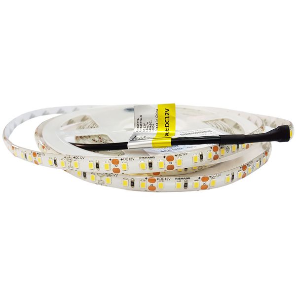 LED стрічка нейтральна біла 8,6Вт 12V 4000К (120) RN68C0TA-B, 562Lm NW (7742), герметична IP 65 RISHANG 7742SV фото