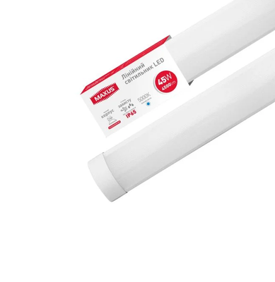 Лінійний вологозахищений світильник Maxus Batten Light 45w 5000K IP65 (1480*73*25) 1-MBT-4550-PC фото