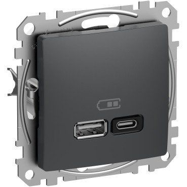Розетка&nbsp;USB роз A+C 3A 45Вт Антр Sedna Design SDD114404 фото