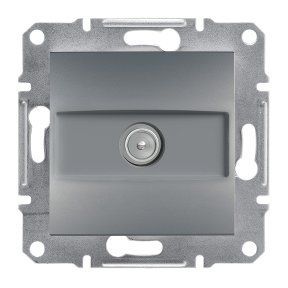 TV РОЗЕТКА КОНЦЕВАЯ ASFORA СТАЛЬ EPH3200162 фото
