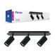 Светильник FERON ML311-3 MR16/GU10 черный, круг, тройной, поворотный, 290*70*162мм 7038f фото 1