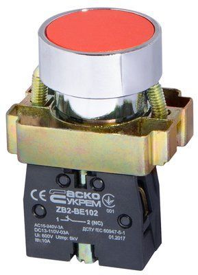 Кнопка АСКО XB2-BА42 червона A0140010003 фото