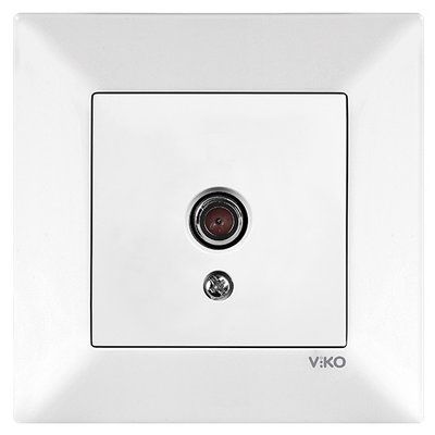 Розетка TV прохідна 12 DB Meridian Біла 90970060-WH фото