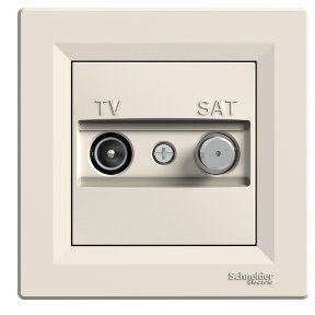 TV-SAT РОЗЕТКА КОНЦЕВАЯ КРЕМ ASFORA EPH3400423 фото