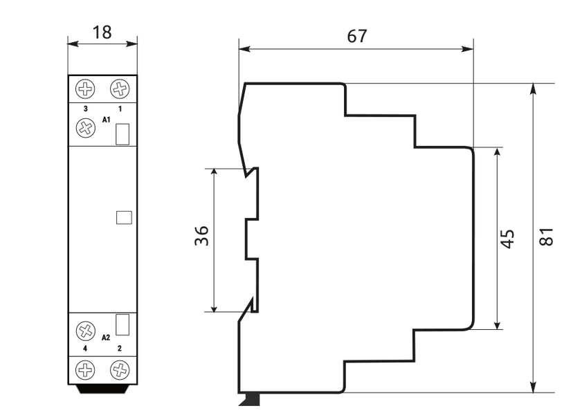 Модульний магнітний пускач MCF3 АС220V 2Р 25А 2NO MCF32520230 фото
