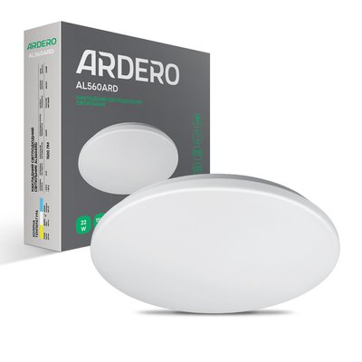 Светильник LED ARDERO AL560ARD 22W круг накладной матовый 1500Lm 5000K 330*60mm 7789f фото