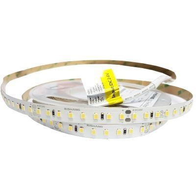 LED лента Холодная белая 12Вт 24V 6500K (128) CWd RD00C8TC-A CRI90, 1549Lm (10537) IP20 RISHANG 10537SV фото