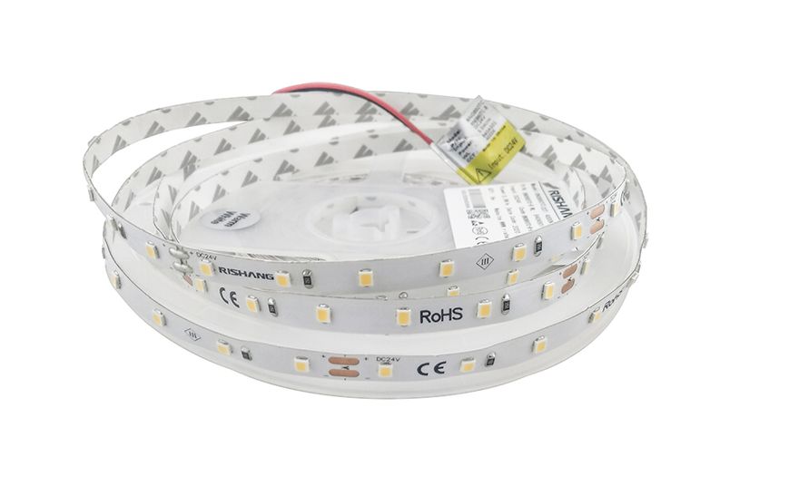 LED стрічка нейтральна біла 5,5Вт 24V 4000К (60) RN0860TC-B e-pcb, 530Lm NW (13527) IP33 RISHANG 13527SV фото