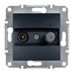TV-SAT РОЗЕТКА КОНЦЕВАЯ ASFORA АНТРАЦИТ EPH3400471 фото