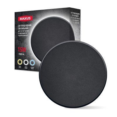 Світильник світлодіодний MAXUS MWL 15W 3CCT IP65 BL Circle (фасадний) 1-MWL-15W-BLC фото