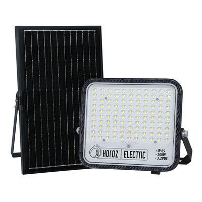 Прожектор на солнечной панели SMD LED TIGER PRO-200W 2750Lm 6400K IP65 черный HOROZ 068-012-1200-010 фото