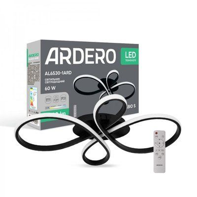 Люстра DECOR TM ARDERO AL6530-1ARD 60W 3200Lm 3000K-6000K 630*360*100mm черный FABIO S 8361f фото