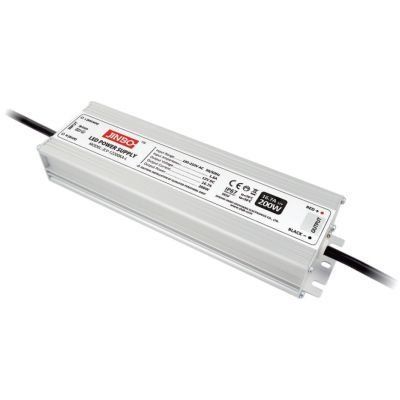 Джерело живлення 12V 16.67A 200вт JLV-12200KA-L IP67 алюм. Jinbo 19030SV фото