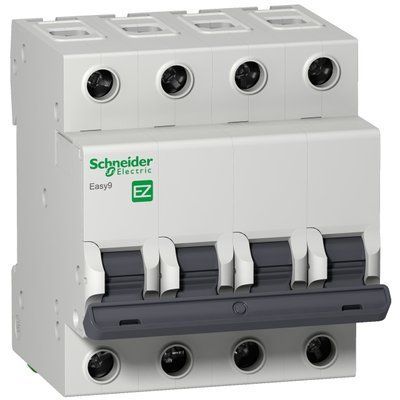 Автоматичний вимикач Schneider Electric Easy9, 4п, 63A, кат.C EZ9F34463 фото