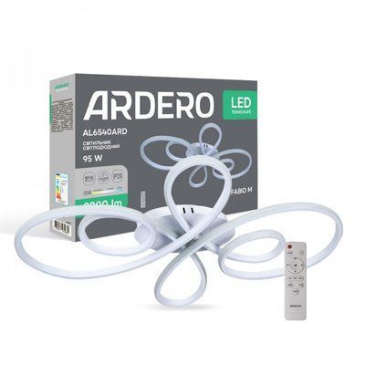 Люстра DECOR TM ARDERO AL6540ARD 95W 8200Lm 3000K-6000K 800*500*100mm белый FABIO М 8364f фото
