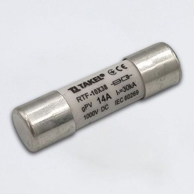 Плавка вставка предохранителя RTF 10х38 14А 1000V DC TAKEL 514754TL фото