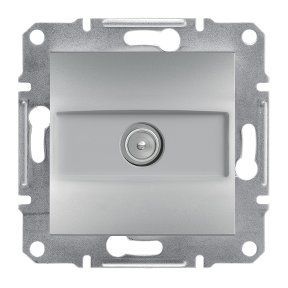 TV РОЗЕТКА ПРОХОДНАЯ ASFORA АЛЮМИНИЙ 8dB EPH3200361 фото