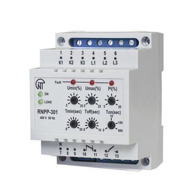 Трифазне реле напруги та контролю фаз RNPP-301 NTRNP3010 фото