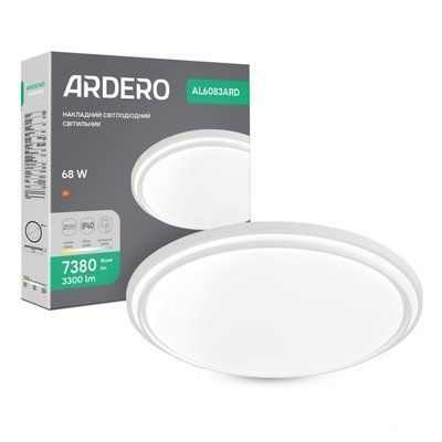 Светильник LED ARDERO AL6083ARD 68 W круг белый 3300 lm 3000/4000/6500 K 460&times;65 мм MARS 8893f фото
