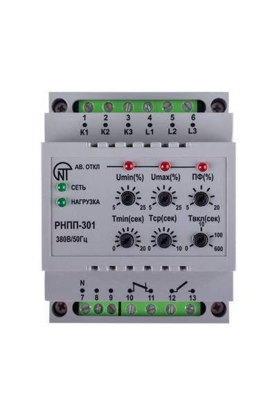 Трифазне реле напруги та контролю фаз RNPP-301 NTRNP3010 фото