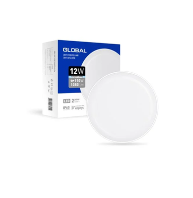 Світильник LED Global Bulkhead 12W 5000K IP65 1-GBH-02-1250-C фото