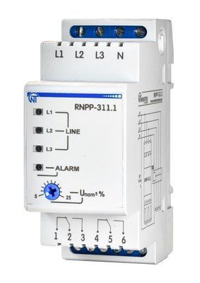 Трифазне реле напруги та контролю фаз RNPP-311.1 NTRNP3111 фото