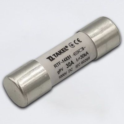 Плавка вставка запобіжника RTF 10х38 30А 1000V DC TAKEL 514759TL фото