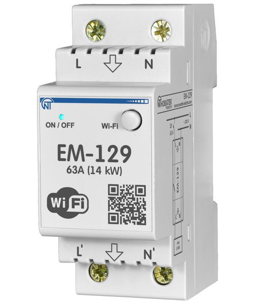 Wi-Fі лічильник електроенергії з функцією управління ЕМ-129 NTRN129S0 фото