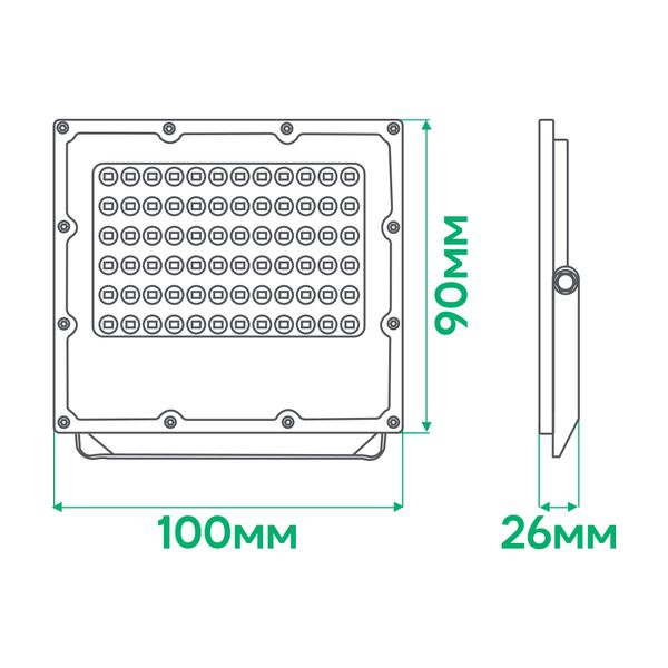 Прожектор светодиодный LL-3020ARD 20W 6500K серый IP65 ARDERO 7847f фото