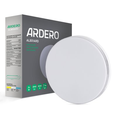 Світильник LED ARDERO AL801ARD 24W накладний 2040Lm 5000K 180*40mm 7995f фото