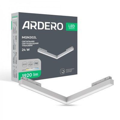 Светильник никольтный трековый MGN302L 24W 4000К 110 град угловой белый 300*300*43 мм ARD 8491f фото