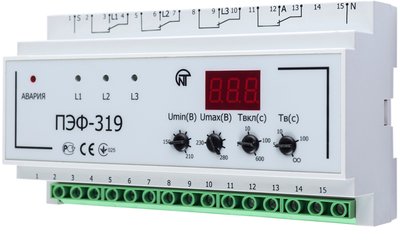 Универсальный автоматический электронный переключатель фаз 32А, ПЭФ-319 (НОВАТЕК-ЭЛЕКТРО) NTPEF3190 фото