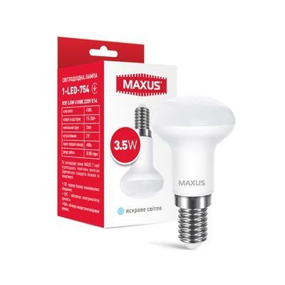 Лампа MAXUS LED R39 3,5W 4100K 220V E14 1-LED-754 фото