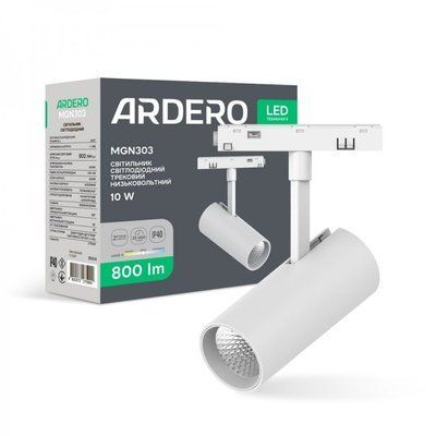 Светильник никольтный трековый MGN303 10W 4000К 35 град белый 130*55*145 мм ARD 8492f фото
