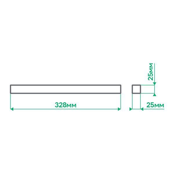 Светильник низковольтный трековый MGU402 ULTRA 18W 4000К 90 град черный 328*25*25 мм до CAB1400 7955f фото