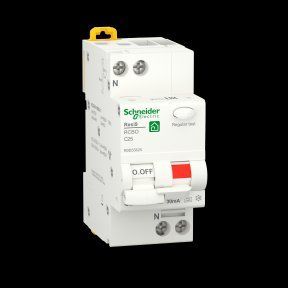 Дифференциальный автоматический выключатель 1P+N, 25A, 30mA, A, кат.C, Schneider Electric Resi9 R9D55625 фото