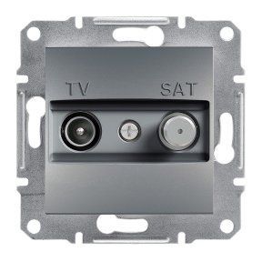 TV-SAT РОЗЕТКА КОНЦЕВАЯ А ASFORA СТАЛЬ EPH3400162 фото