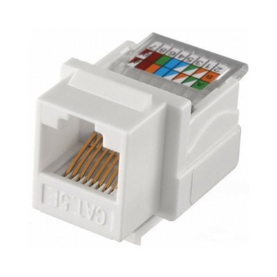 Модуль KeyStone RJ-45 UTP, кат.5е, без инструментов, SLIM, Hager WL9002 фото