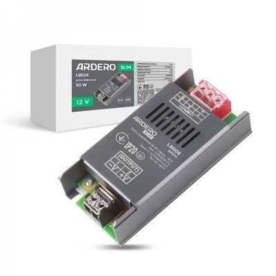 Блок живлення для світлод. стрічки LB008 50W 12V "SLIM" 105*50*24mm ARD 8459f фото