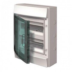 Шкаф IP65 Mistral прозрачные двери 24M с винтовым N/PE клемн. 22 подкл. ABB