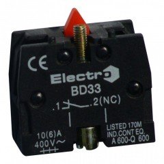 Дополнительный контакт для кнопок и переключателей NC  (ElectrO TM)